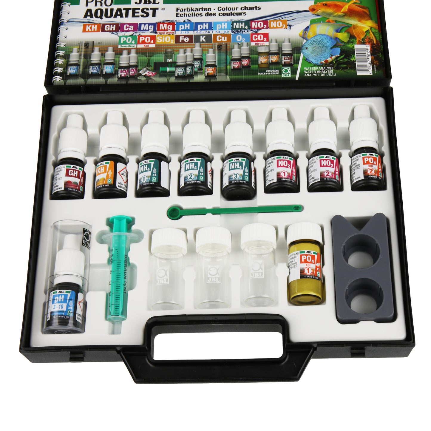 JBL ProAquaTest CombiSet Pond - Complete Pond Water Test Kit for 6 Key Parameters