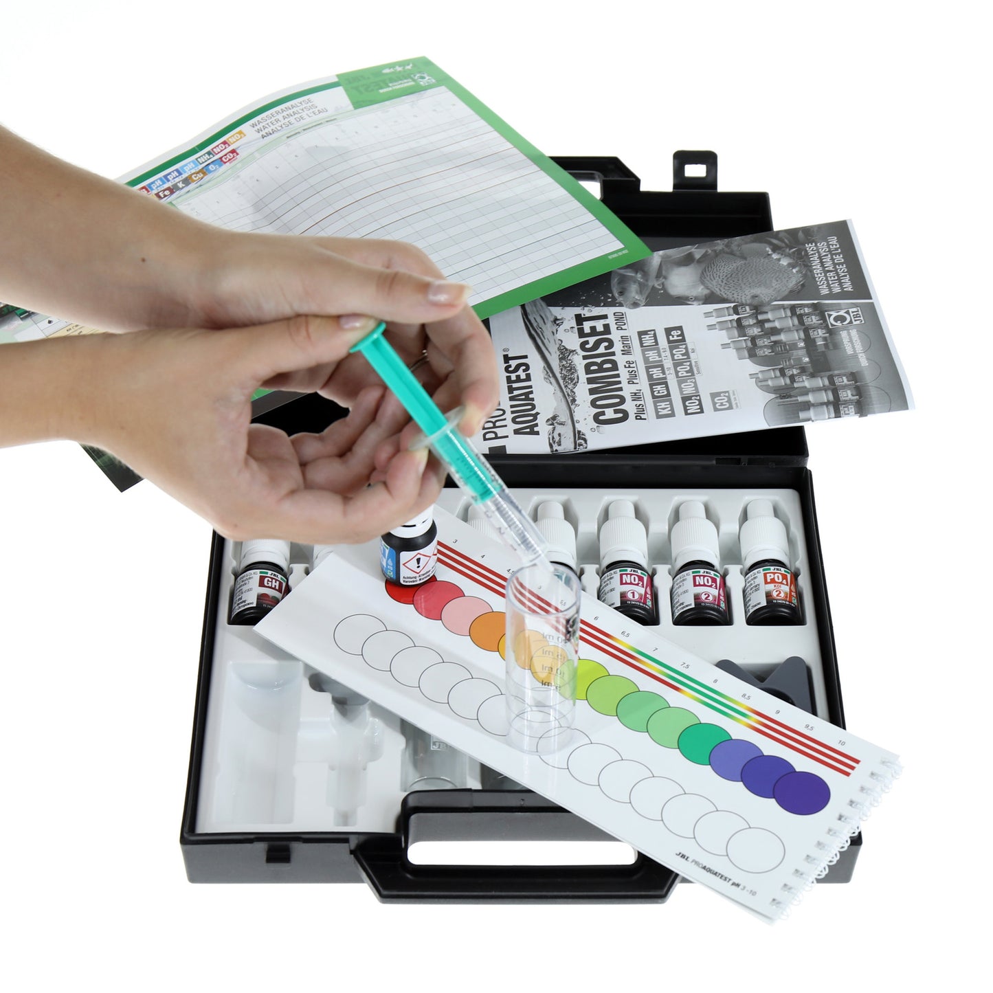 JBL ProAquaTest CombiSet Pond - Complete Pond Water Test Kit for 6 Key Parameters