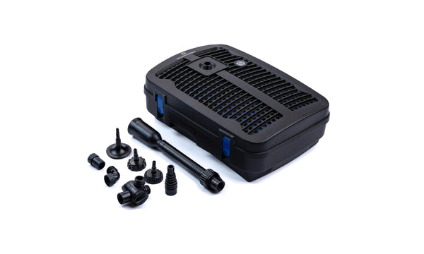 All-in-one pond pump with filter set