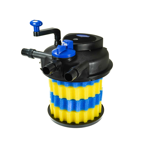 Heldere vijver dankzij filtering op 3 manieren