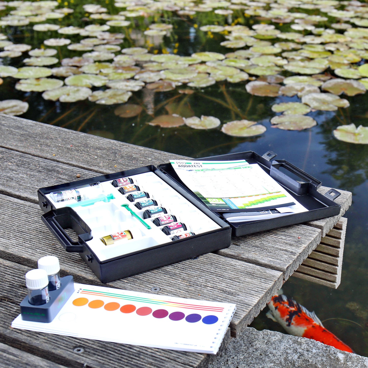 JBL ProAquaTest Combiset Pond - Complete Testkoffer voor Meten 6 Vijverwaterwaarden